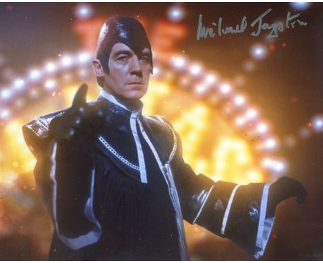 Doctor Who 8x10 photo signed by actor Michael Jayston as 'The Valeyard'. Good condition. All autographs come with a Certifica