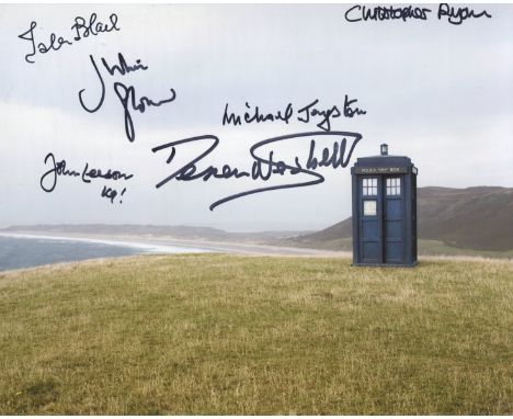 Doctor Who 8x10 photo signed by SIX stars of the series Isla Blair, Julian Glover, Derren Nesbitt, Michael Jayston, Christoph