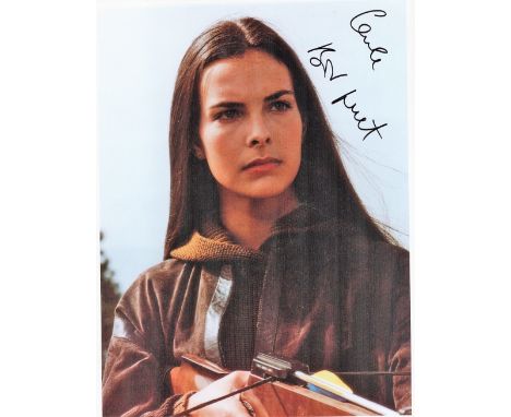 Bond Girl, Carole Bouquet signed 10x8 colour photograph. Bouquet (born 18 August 1957) is a French actress and model internat