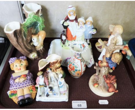 Royal Doulton figure "bedtime" HN1978, Yardley soap dish, continental fairing, Hummel figure etc.
