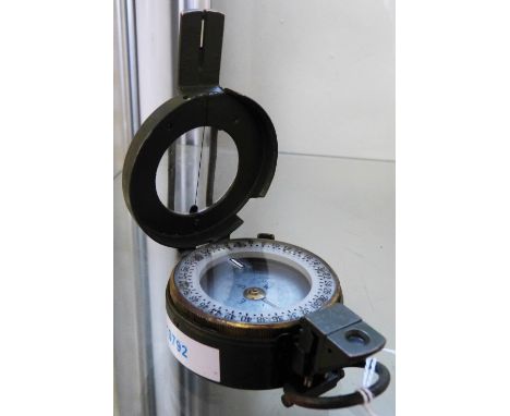 A Stanley of London military compass, serial number 10792