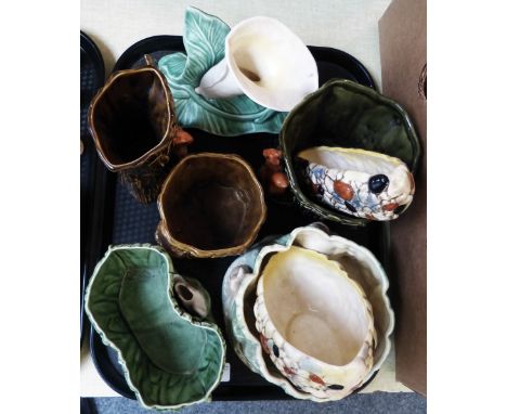 Eight Sylvac planters/ jug