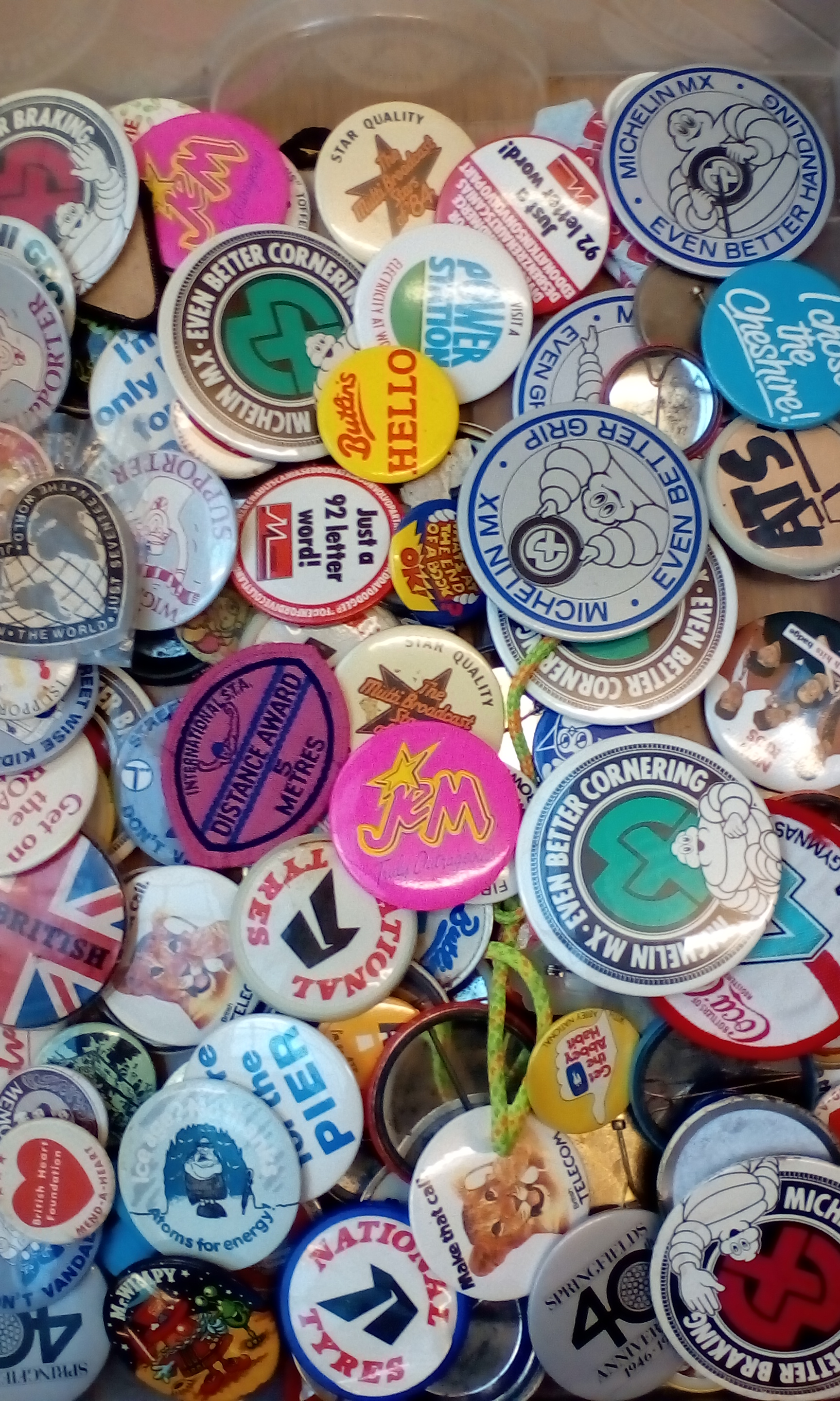 Large Collection of Vintage Pin Badges