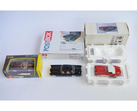 3 1/24 diecast car models:A boxed Franklin Mint 1959 Corvette, good overall condition, hood loose (detaches anyway), box fair