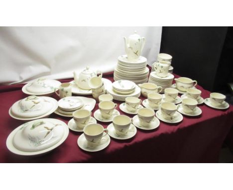 Royal Doulton the Coppice comprehensive dinner and tea service 15 covers, comprising 2 oval meat plates, 3 vegetable tureens 