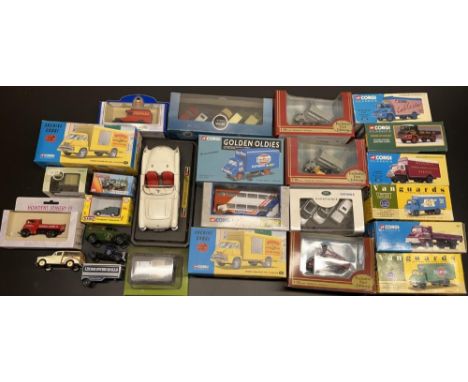 Mixed collection of die-cast and other vehicles inc. Corgi, Vanburghs etc 