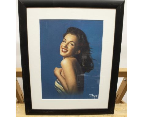 Laszilo Willinger; Young Marilyn Monroe, ltd.ed digital Iris print, 24cm x 17cm 