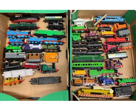 Collection of Ertl Thomas The Tank Engine OO gauge unboxed engines and rolling stock etc (2 Boxes) 