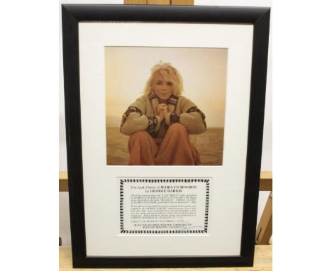 George Barris - Last Photo. of Marilyn Monroe, ltd.ed colour print 15/99, 17.5cm x 17cm 