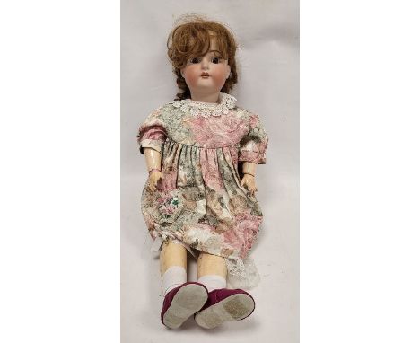 Large Kammer &amp; Reinhardt, Simon &amp; Halbig bisque head doll, early 20th century, impressed K*R mark Simon &amp; Halbig,