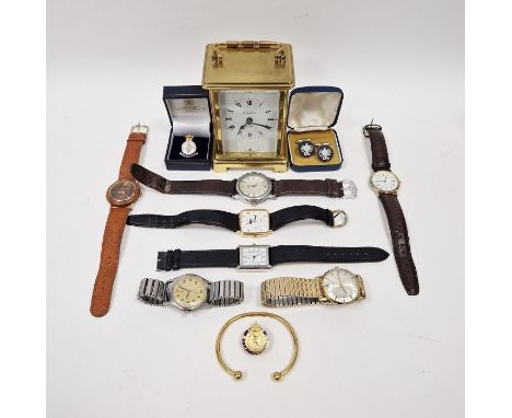 Collection of assorted wristwatches&nbsp;to include two Rotary examples, a Marvin and a Bayard eight-day carriage clock&nbsp;