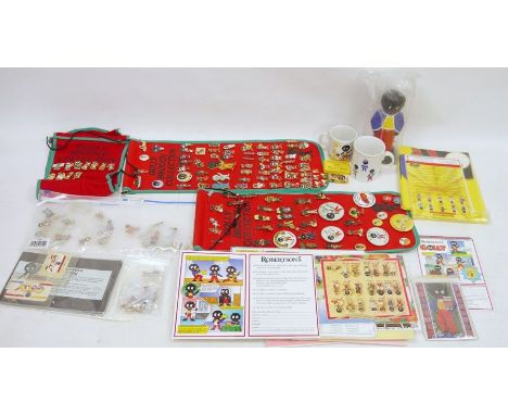 Robertson's Golly collectors items including loose badges, mugs and figures These items are listed on the basis they are illu
