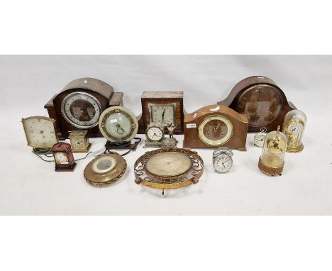 Assorted clocks&nbsp;including mid-century mantel clocks by Bentima, Anvil and others, a British United Clock Co Ltd small br