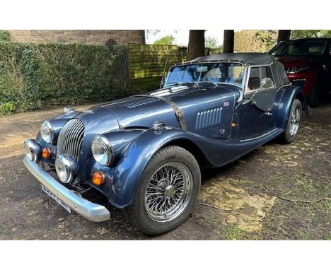 1987 Morgan 4/4 Sports Registration number E557 PWR Chassis number C7463 Engine number 87E28B-C5224 Metallic blue with a tan 