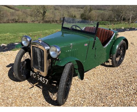 1930 Austin 7 Special  Registration number PG 6457  Chassis number 104719  Engine number H105929  Green with a brown interior