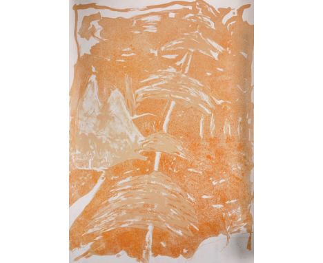 Andrew Southall (1947    ) Australian. 'Orange', Lithograph, Signed with Initials and Dated '88, Unframed, 37.5" x 27.5", and