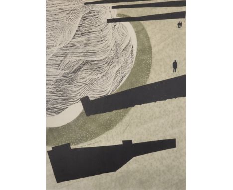 Willie Rodger (1930-    ) British. "Brighton, November", Lithograph, Signed, Inscribed 'Brighton, November, A/P' in Pencil, 2