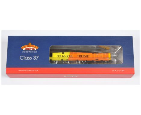 Bachmann OO Gauge 32-389 Class 37 Colas Diesel Locomotive No. 37421. Condition is Mint in Good Plus to Excellent box and oute