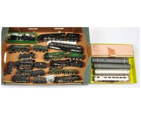 Kit Built OO Loco's &amp; Coaches. To include White Metal 0-4-2 SR 172 Loco &amp; Tender; Brass 2-6-4 LMS Black 2456 Tank Loc