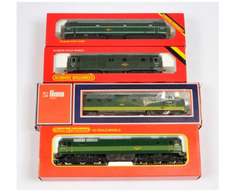 Hornby &amp; Lima OO Group of 4x boxed Diesel Loco's. Comprising R080 BR Green D6110 Class 29; R357 BR Green D5572 Class 31; 