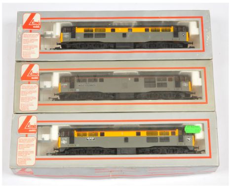 Lima OO Group of 3x Class 33 Diesel Loco's. Comprising 205072 BR Grey / Yellow 31116 Rail 1981 - 1991; 205094 BR Grey 31568 T