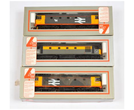 Lima OO Group of 3x Class 26 Diesel Loco's. Comprising 205008 BR Grey / Yellow 26004; 205243 BR Grey / Yellow 26038; 205245 B