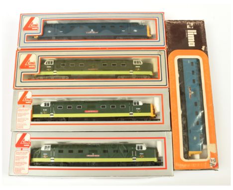 Lima OO group of Class 55 Diesel Loco's. Comprising 9006 BR Blue - The Fife &amp; Forfar Yeomanry; 204816 Ltd Edition D9013 B