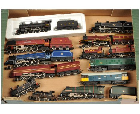 Hornby, Bachmann, Lima &amp; others, group of OO unboxed loco's. To include Hornby 4-4-0 1000 LMS Loco &amp; Tender; Hornby 2