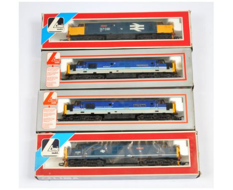 Lima OO Group of 4x Class 37 Diesel Loco's. Comprising 205172 BR Blue 37012 Loch Rannoch; 205190 BR Blue / Yellow 37081 Loco 