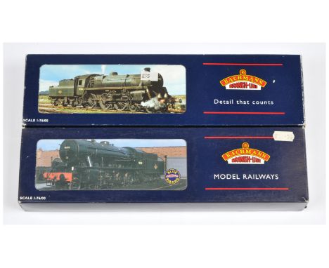 Bachmann OO Pair of BR Steam Loco's. Comprising 31-105A 4-6-0 BR Black 75075 Standard 4MT - Late Crest, needs some cleaning; 