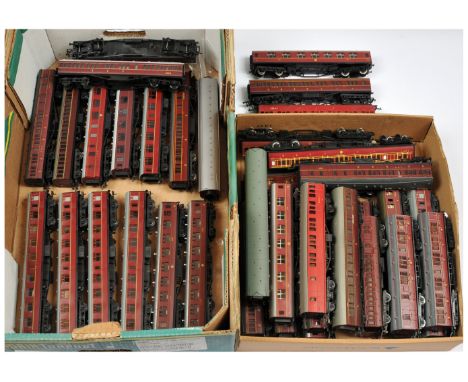 Triang, Dapol, Bachmann + others Group of OO unboxed coaches. Triang LMS 1st / 3rd; Dapol LMS Brake / 3rd; Bachmann BR Maroon