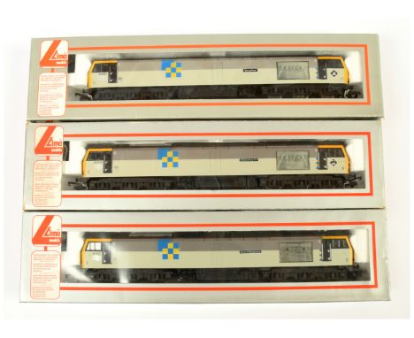 Lima OO Group of 3x BR Grey Railfreight Class 60 Diesel Loco's. Comprising 204807 60039 - Glastonbury Tor; 205020 60001 - Ste