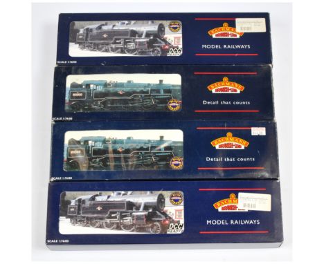 Bachmann OO Group of 4x 4MT &amp; Fairburn Tank Loco's. Comprising 32-250 2-6-4 BR Black 80061 4MT; 32-354 2-6-4 BR Black 800