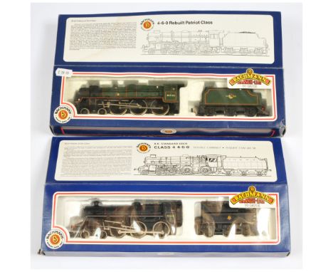 Bachmann OO Pair of BR Steam Loco's. Comprising 31-100 4-6-0 BR Black 75014 4MT (coal detail added to tender) & 31-201 4-6-0 