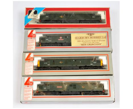 Lima OO Group of 4x Class 37 Diesel Loco's. Comprising 204834 BR Green D6916 Great Eastern; 204858 Ltd Edition BR Green D6607