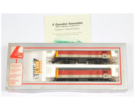 Lima 204821 OO BR Red / Grey Class 20 Two Loco Set. Comprising 20169 powered loco &amp; 20092 non powered loco, comes with de