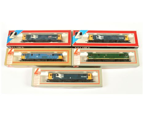 Lima OO Group of 5x BR Class 73 Electro-Diesel Loco's. Comprising 205169 73142 BR Blue - Broadlands; 205276 E6001 BR Green; 2