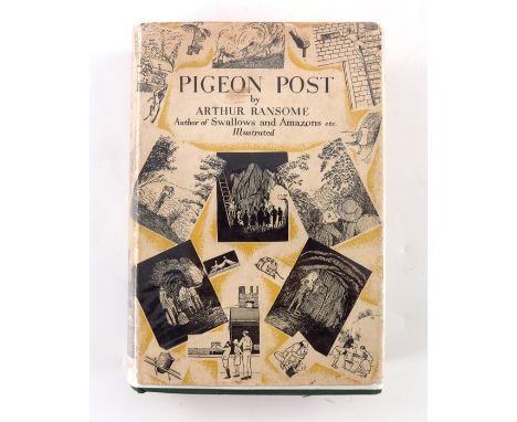 Arthur Ransome, Pigeon Post, Jonathon Cape 1936, first edition, Original green cloth hardcovers, with gilt titles to front an