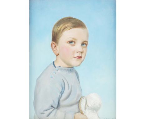 Wolfram Onslow-Ford (1879-1956), Portrait of a Young Boy, oil on canvas, signed, 38cm x 28cm, framed