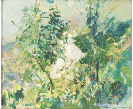 Gilbert Adams, Garden in Spain, oil on panel, signed, 25 x 29 cm, framed