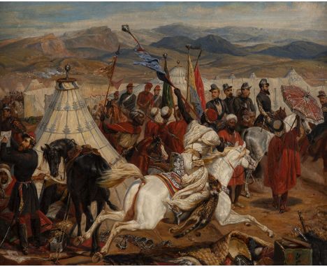 HORACE VERNET (CIRCLE) 1789 - 1863 Battle of Isly Oil on canvas (relined). 65,5 x 81 cm (F. 80 x 95 cm). Lower right indistin
