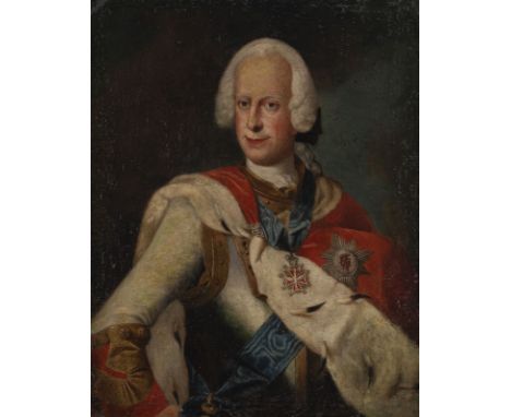 JOHANN CHRISTIAN FIEDLER (OR CIRCLE) 31 October 1697 Pirna - 5 September 1765 or 1768 Darmstadt PORTRAIT OF LANDGRAVE LUDWIG 