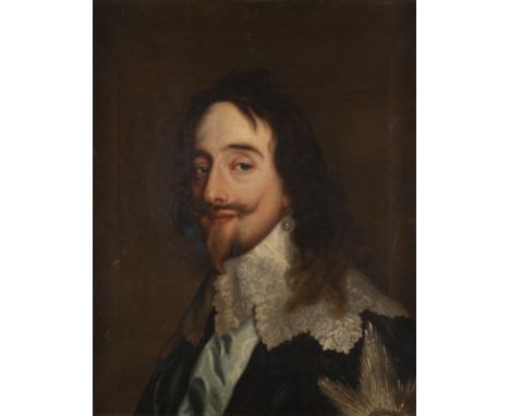 FOLLOWER OF SIR ANTHONIS (ANTOON) VAN DYCK 22 March 1599 Antwerp - 9 December 1641 London BUST PORTRAIT CHARLES I (1600-1649)