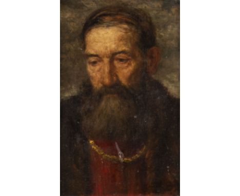 ERNST PICKARDT Berlin 1876 - 1931 Portrait of a man Oil on wood. 47,5 x 32 cm (F. 62 x 46 cm). Signed lower right 'Ernst Pick