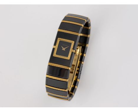 ARMBANDUHR 'RADO - DIASTAR' Schweiz, 20. Jh. Gelbgold, Stahl. Gehäuse 2,3 x 1,6 cm, Ges.-Gew. ca. 71,7 g. Gest. 18 K, Steel. 