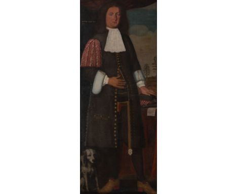VENETIAN SCHOOL OF THE 17TH CENTURY FULL-LENGTH PORTRAIT OF A MERCHANT FROM BRESCIA Oil on canvas (old relined). 180 x 74,5 c