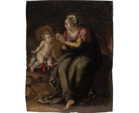 CIRCLE OF GIROLAMO FRANCESCO MARIA MAZZOLA (PARMIGIANINO) 11 January 1503 Parma - 24 August 1540 Casalmaggiore (Parma) VIRGIN