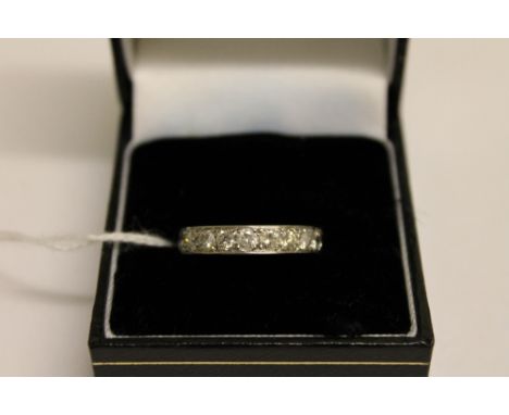 A platinum diamond eternity ring, approximately 2.1ct.