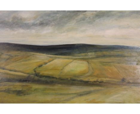 K Hilldrew : Open Moorland, oil on board, signed, dated '71, 60 cm x 90 cm, together with the companion piece, both parts fra