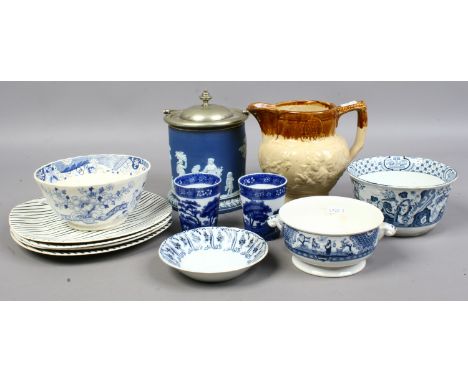 A group of ceramics to include Wedgwood, Midwinter Zambesi, Adams, Adderleys etc.